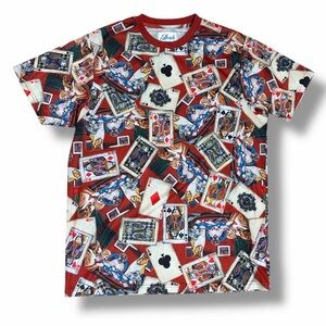 Poker Shirt Men's Large Dogs Playing Cards Fresh Prints of Bel Air Novelty Print